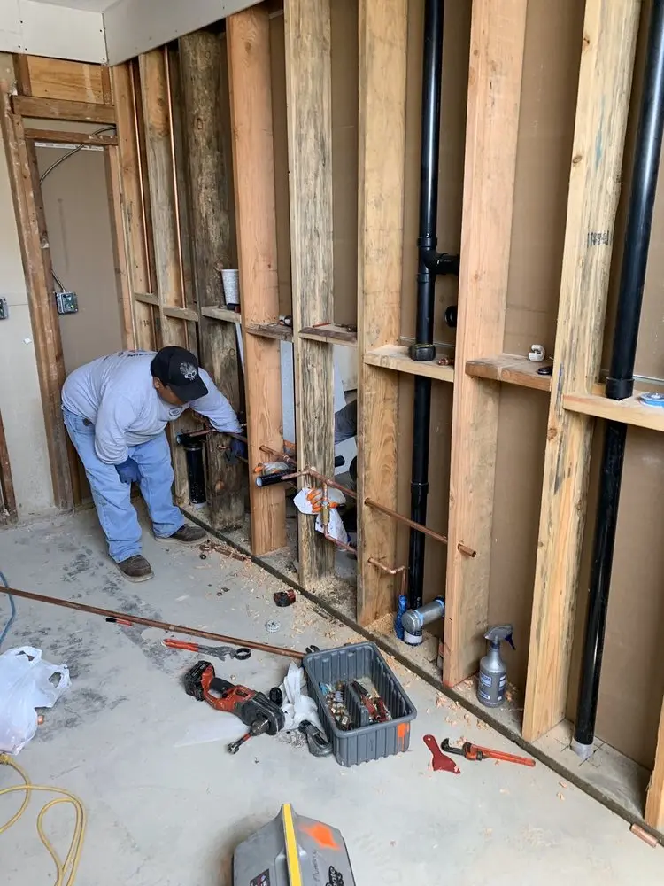 Commercial rough-in plumbing for Gas Line Repair in Cayce